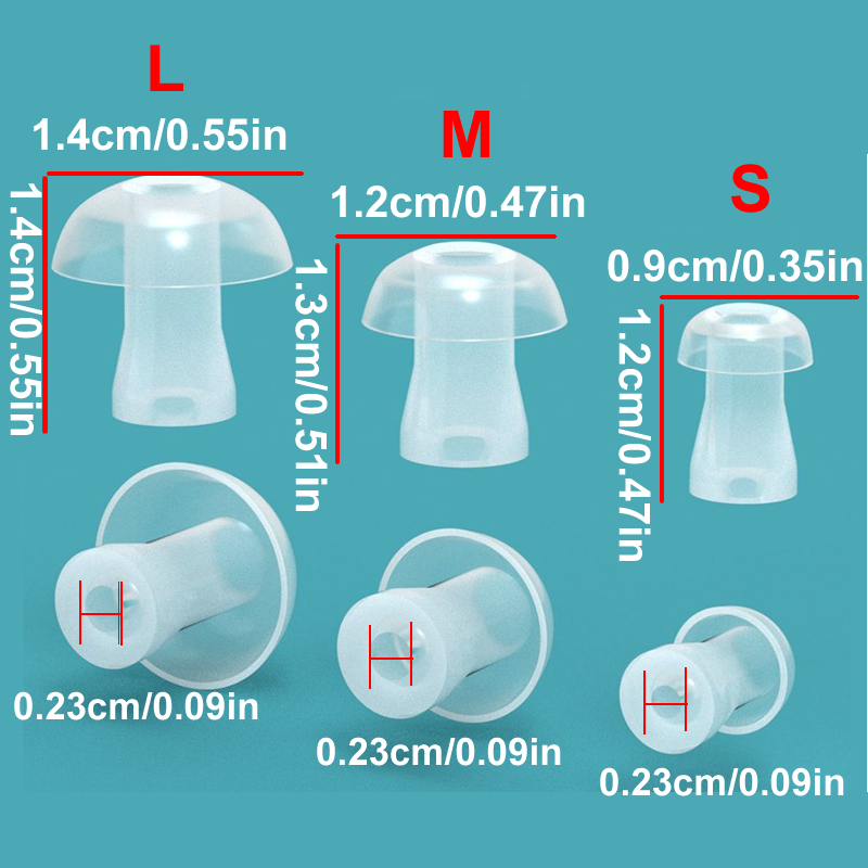 100pcs Ear Cap Cushion for Hea - Silicone Ear Tip Replacement recension och pris