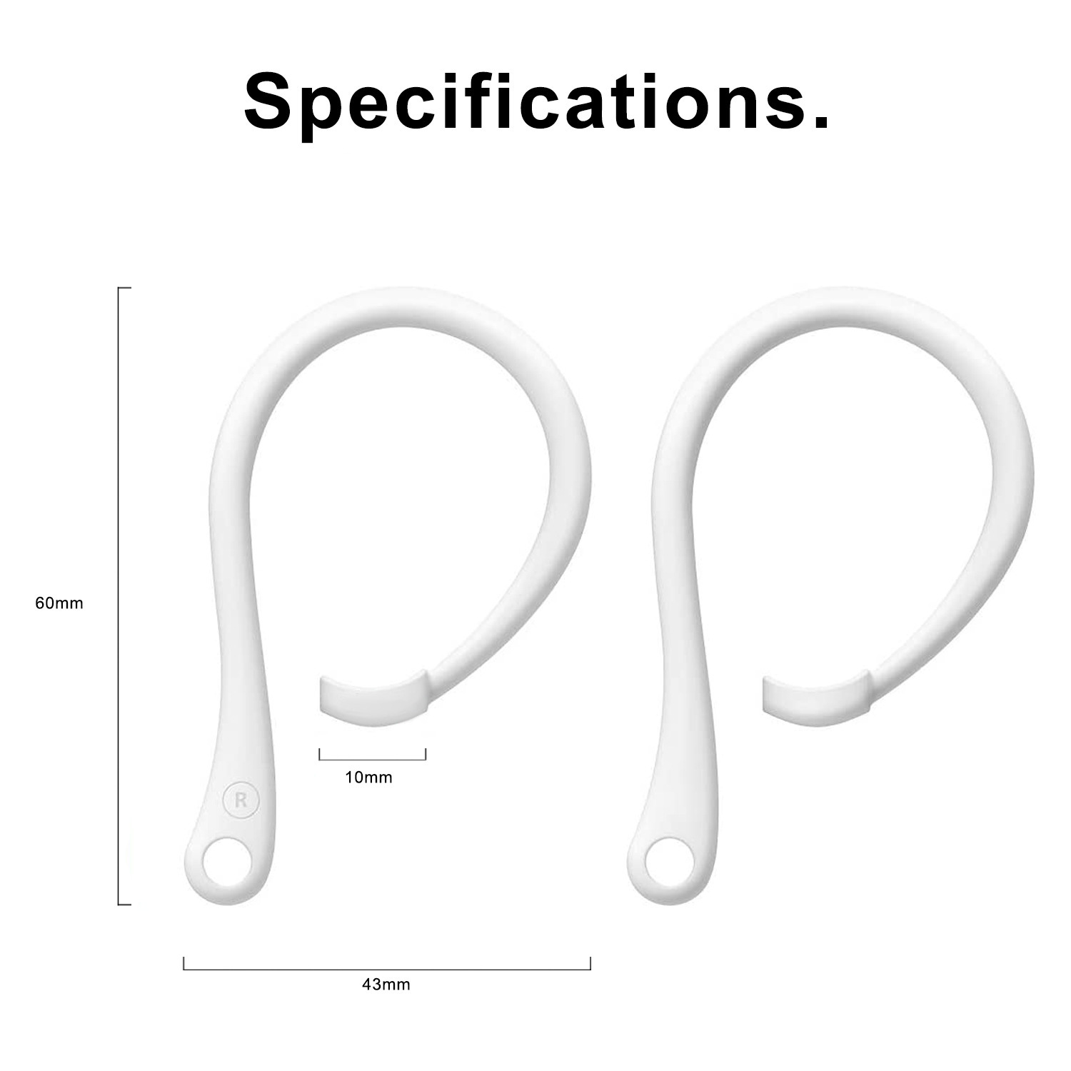 1 Pairs Anti-lost Earhooks for - Sports Earphone Hook recension och pris