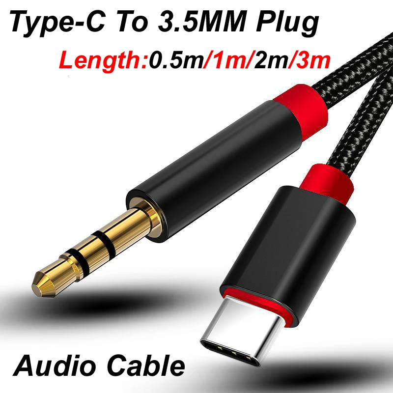 0.5m/1m/2m/3m Type-C USB-C To  - Audiophile Headphone Wired recension och pris