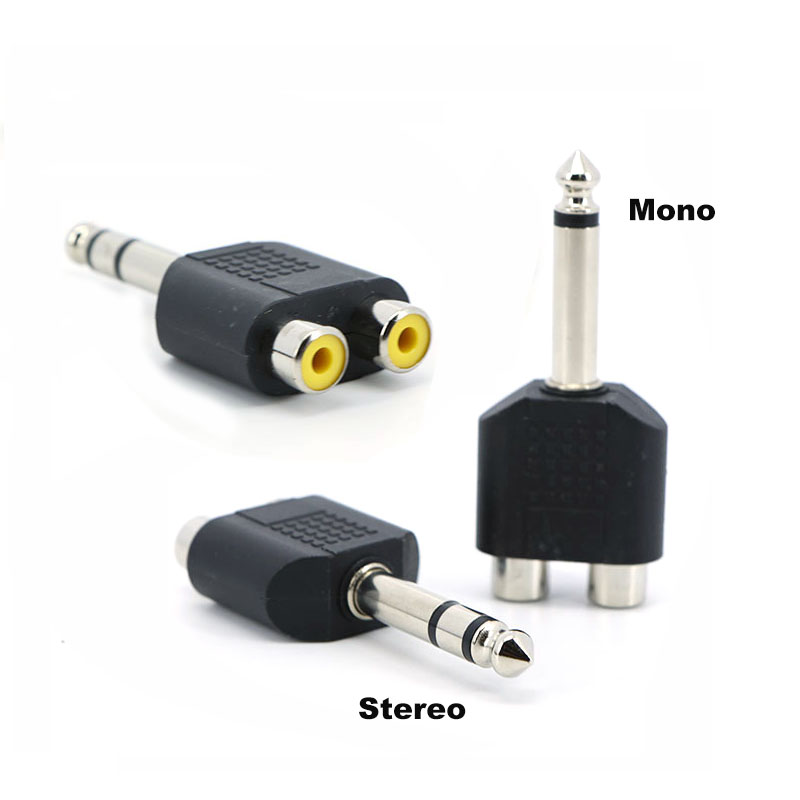 6.35mm 6.5 Audio Mono Stereo 1 - Audio Splitter Y recension och pris