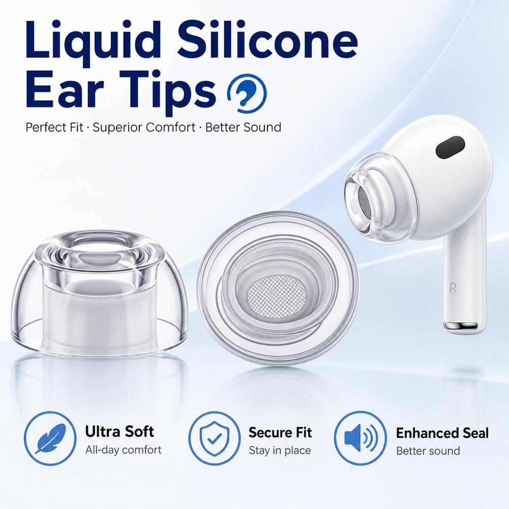Silicone Ear Tips for AirPods  - Silicone Ear Tip Replacement recension och pris
