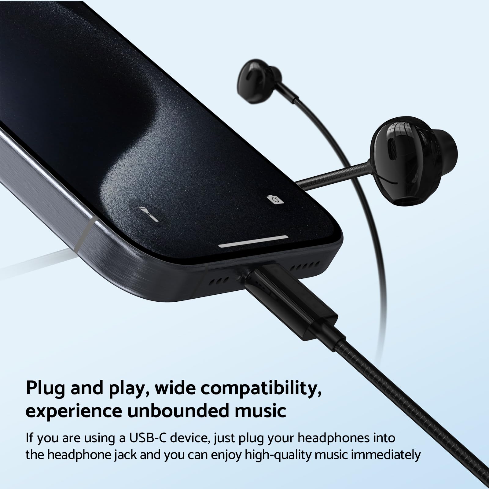Type C 3.5mm HIFI Stereo Wired - Wired Earphone Mic recension och pris