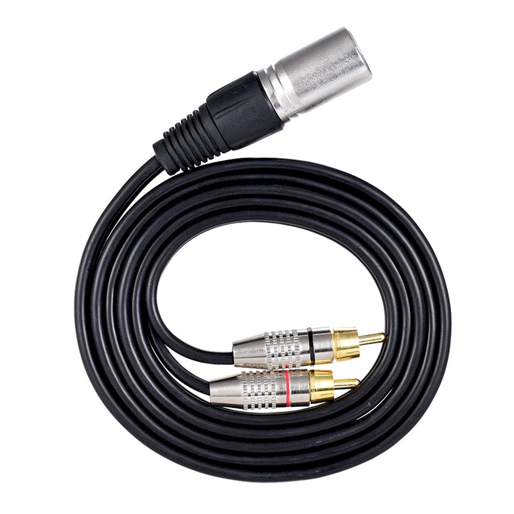 1 XLR Male to 2 RCA Male Plug  - Audio Splitter Y recension och pris
