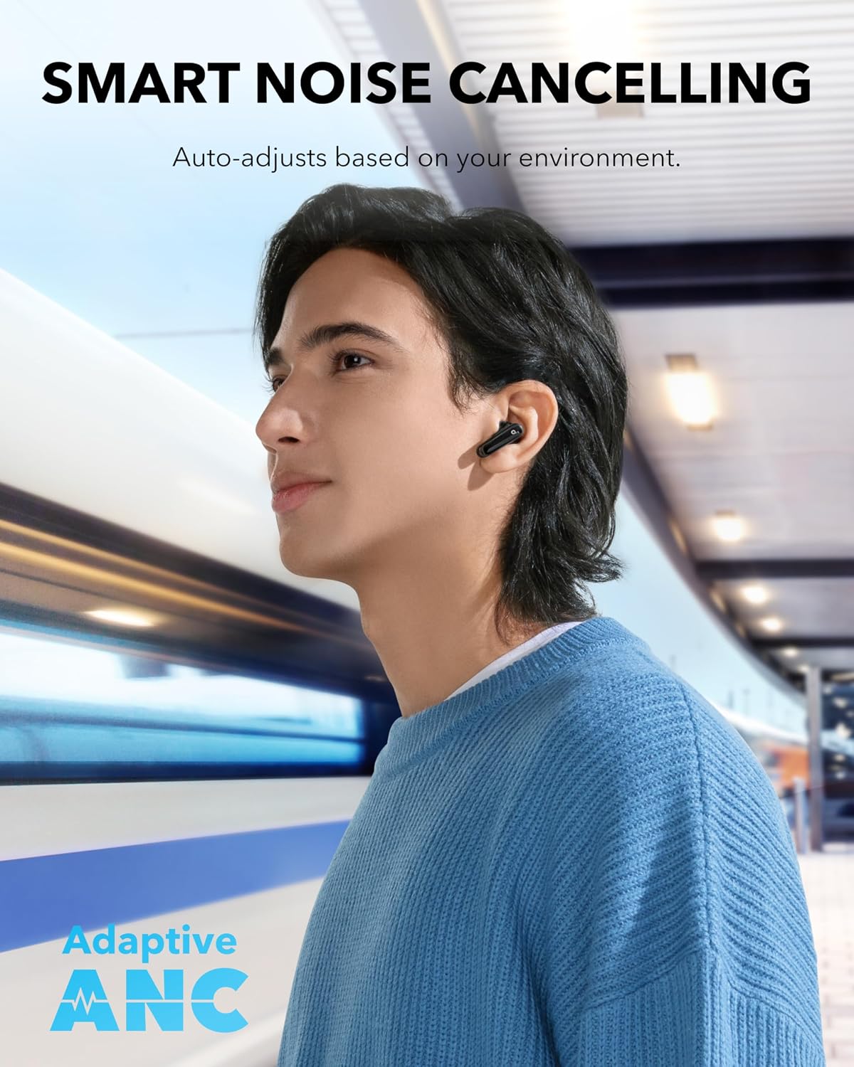 Adaptive Noise Cancelling Earb - Earbuds Charging Case recension och pris