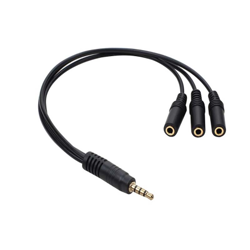 1 Male to 3 Female 3.5mm 3 Way - Earphone Splitter Jack recension och pris