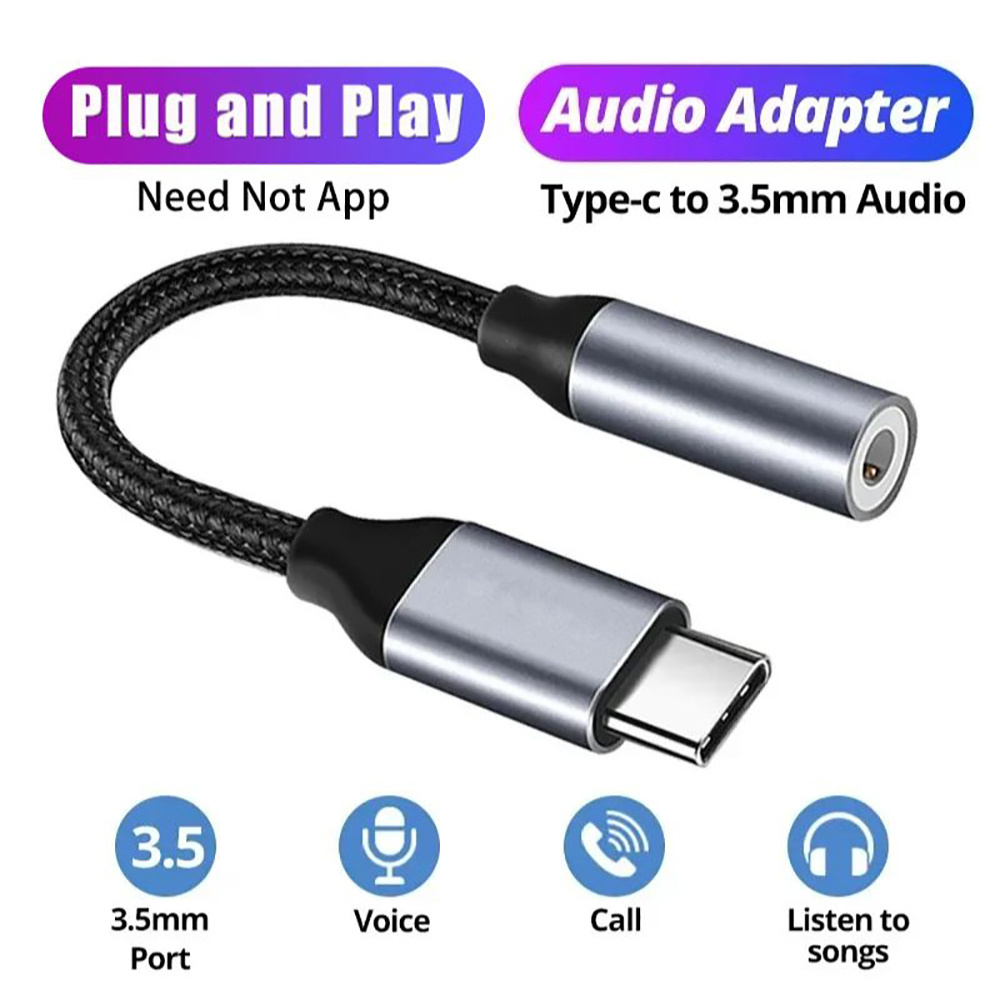 USB Type C To 3.5mm Audio Adap - Audiophile Headphone Wired recension och pris