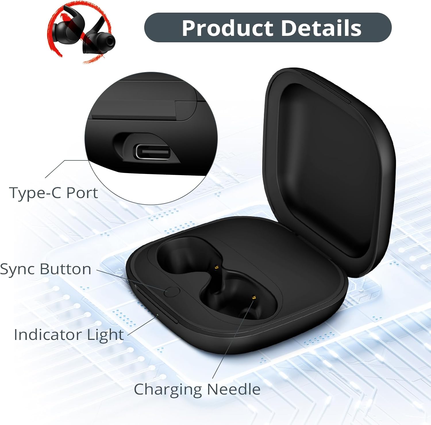 700mAh Battery Earphone Chargi - Earbuds Charging Case recension och pris