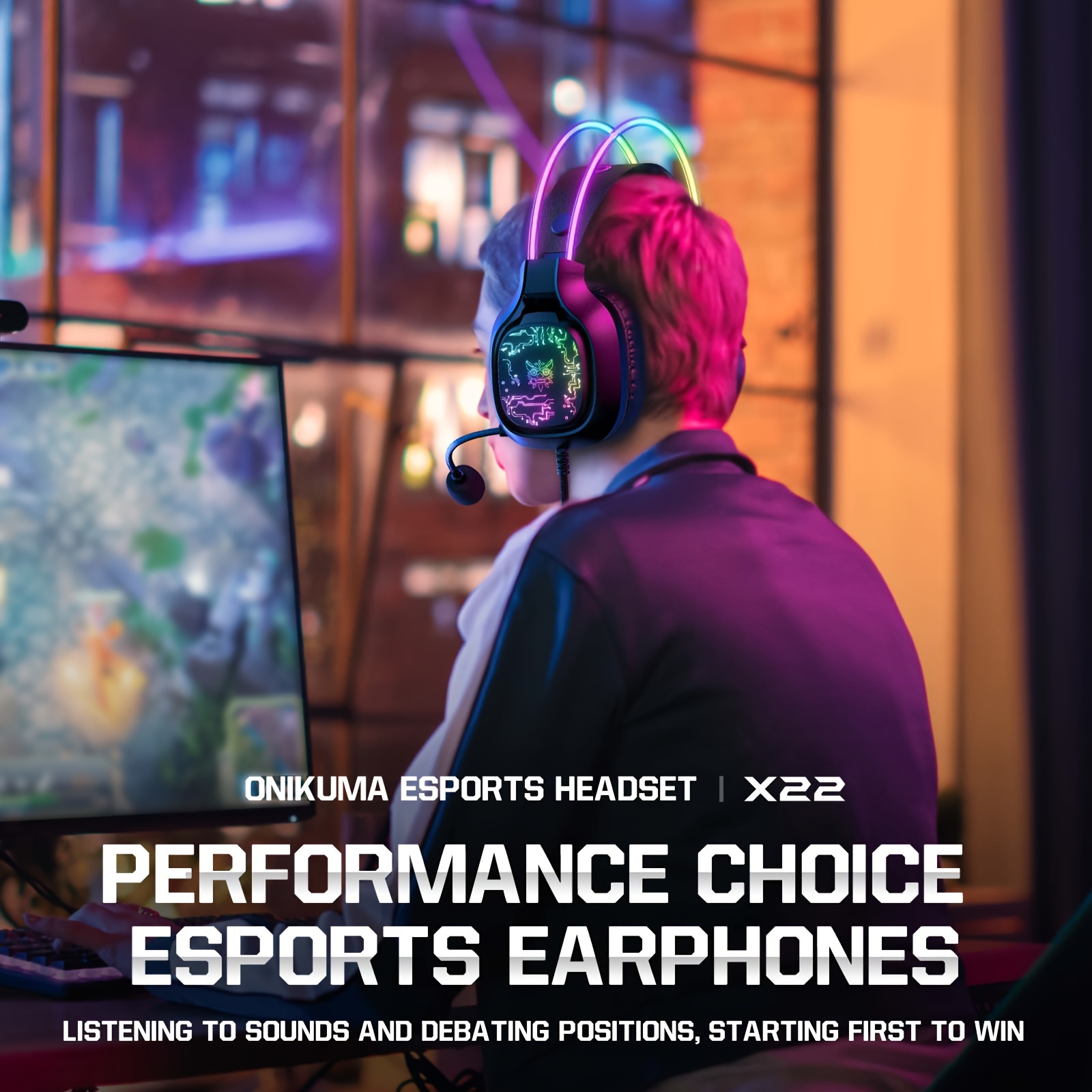 ONIKUMA X22 Gaming Headset RGB - Gaming Headset Rgb recension och pris