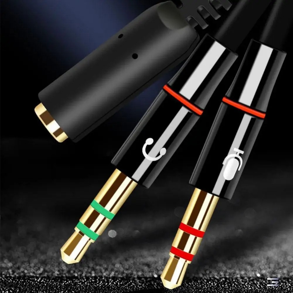 3.5mm Headphone Microphone Aud - Audio Splitter Y recension och pris