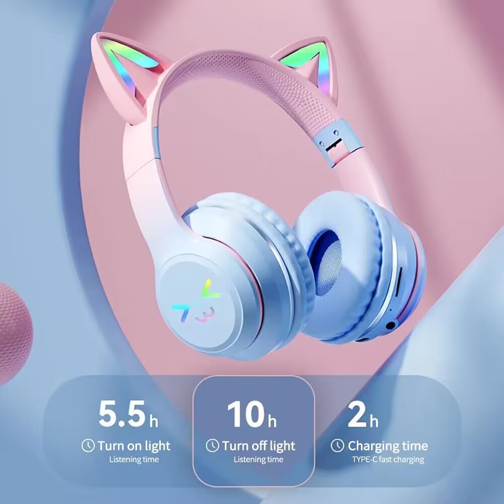 RGB Glow Earphones Wireless Ea - Gaming Headset Rgb recension och pris
