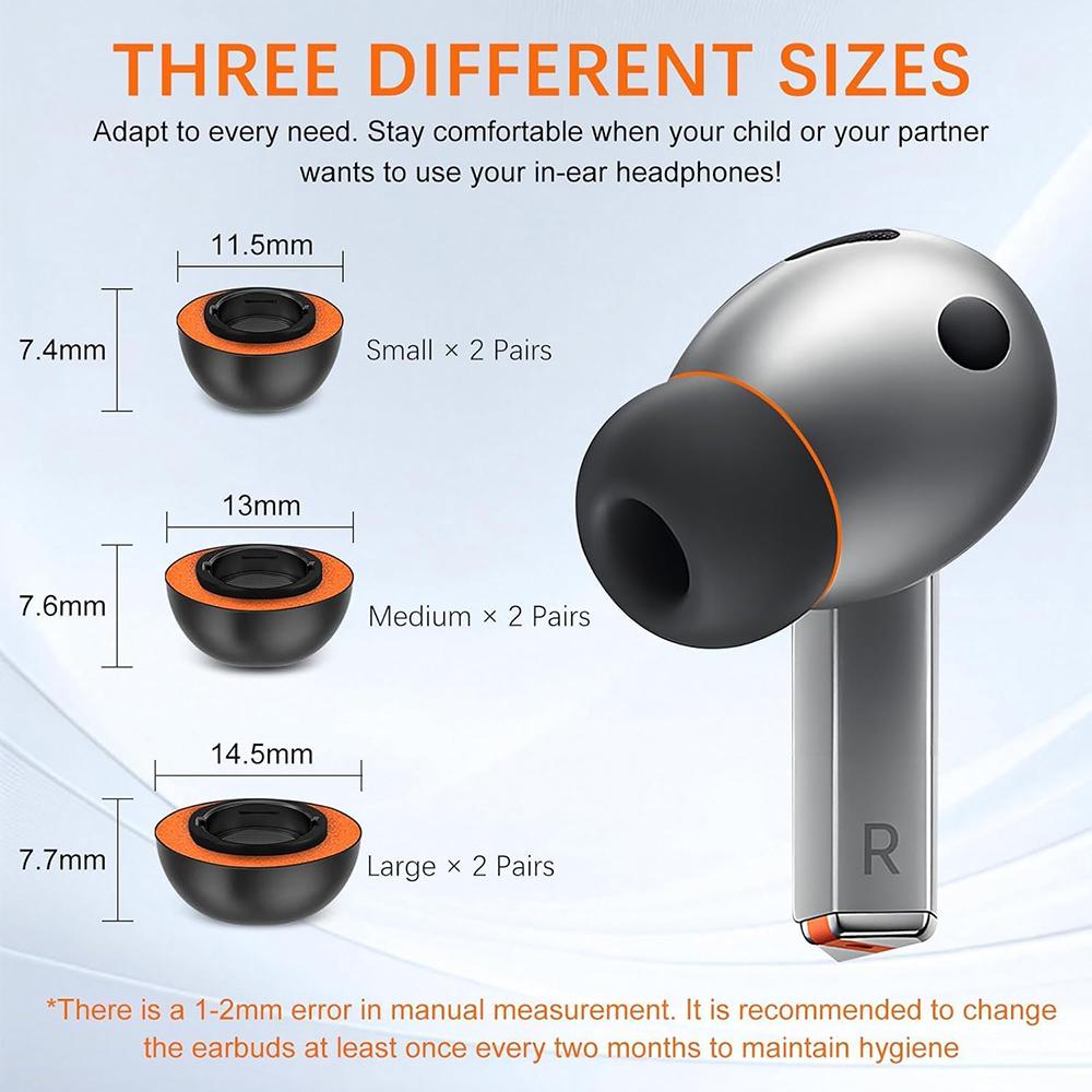 For Samsung Galaxy Buds3 Pro X - Silicone Ear Tip Replacement recension och pris