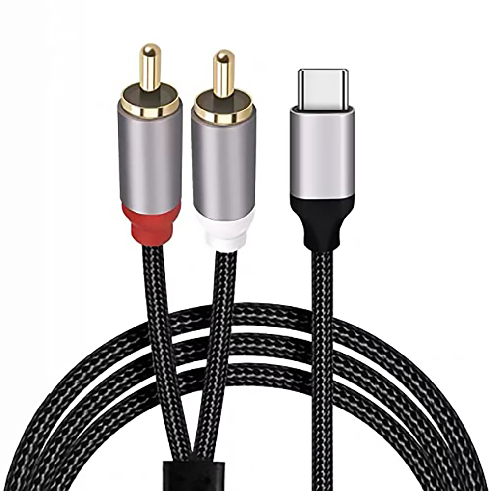 USB C to 2 RCA Audio Cable, Ty - Earphone Splitter Jack recension och pris